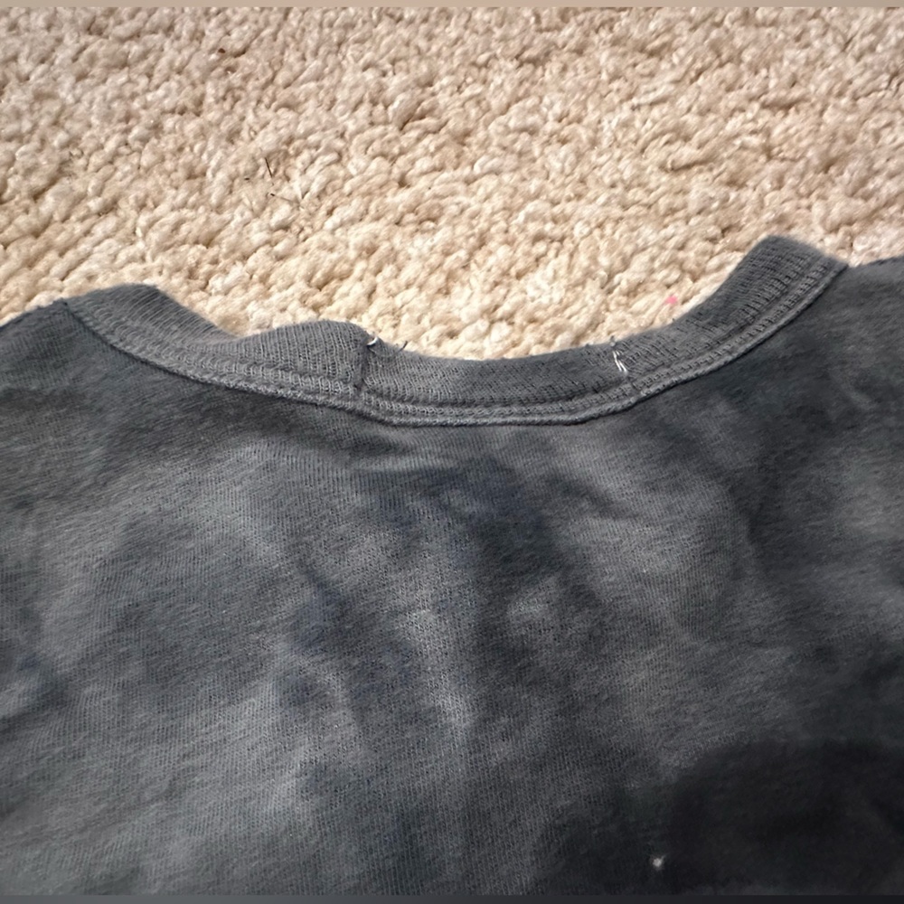 Designer From Denny’s! Charcoal Tie-Dye Kids Footie with Lightning Bolt - Picture 9 of 9